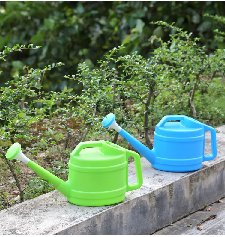 加厚洒水壶塑料浇水壶长嘴浇花喷壶带盖花洒壶园艺淋花壶浇菜水壶带盖