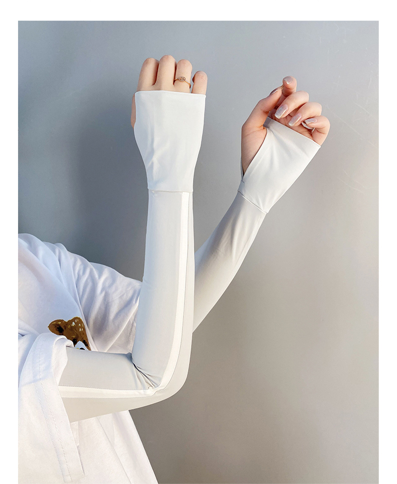 new lake防晒袖套女防紫外线手袖户外夏长款手护臂男开车骑行冰袖薄款