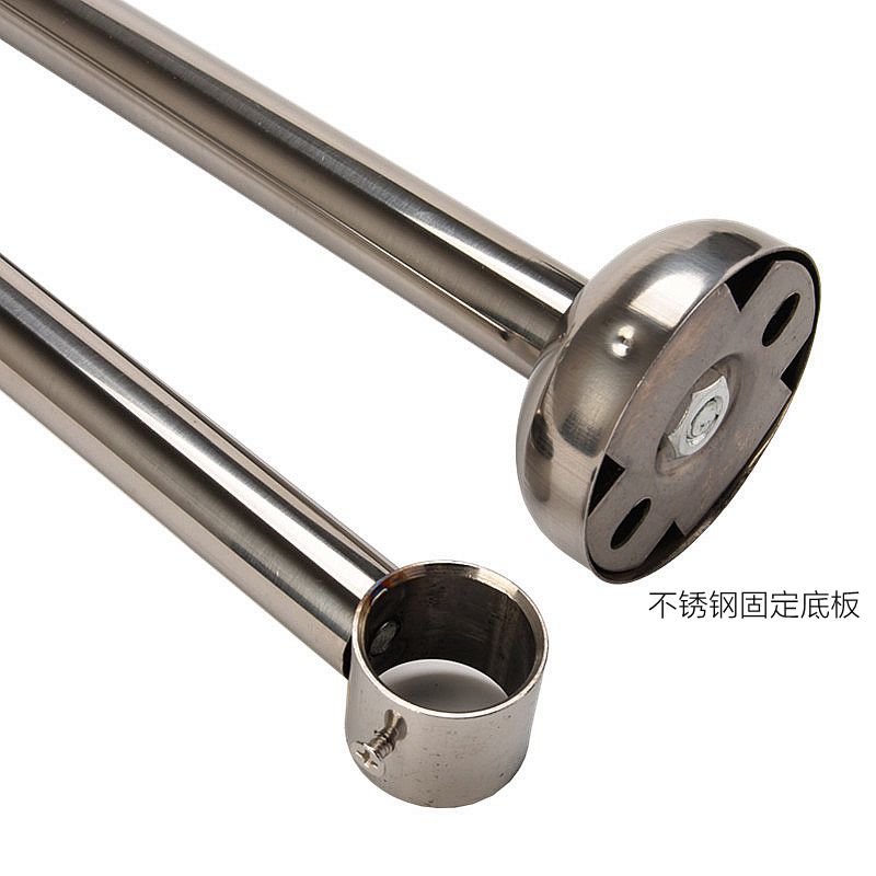 添晴洗晒用品 固定式晾衣杆底座不锈钢阳台吊座配件晾衣架吊杆固定座