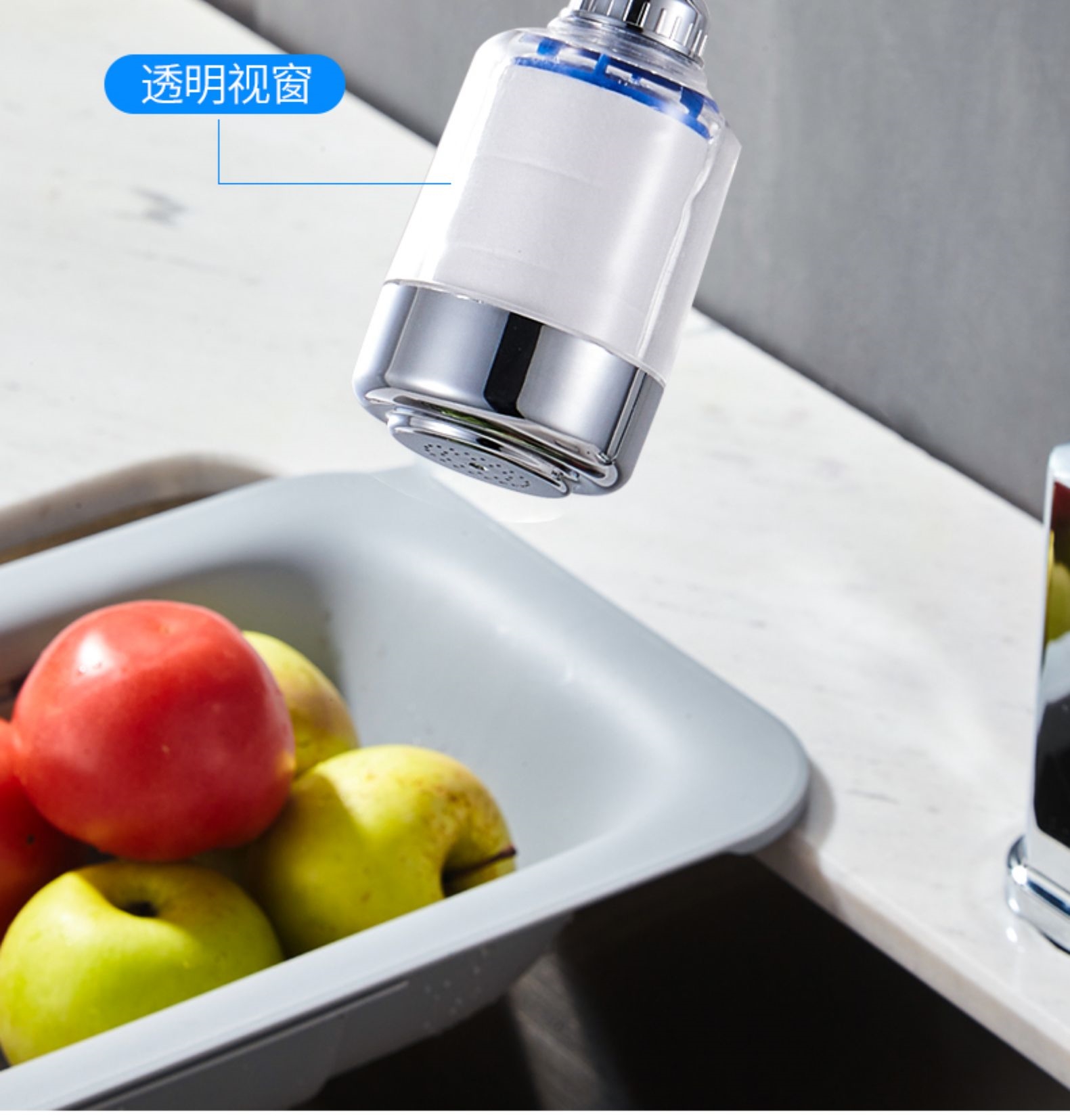 厨房水龙头过滤器古达加长延伸器自来水净水器花洒滤水器防溅水龙头嘴