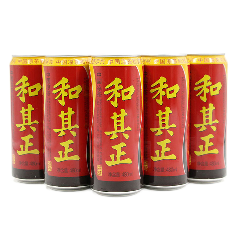 和其正罐装凉茶480ml9罐整箱植物饮料