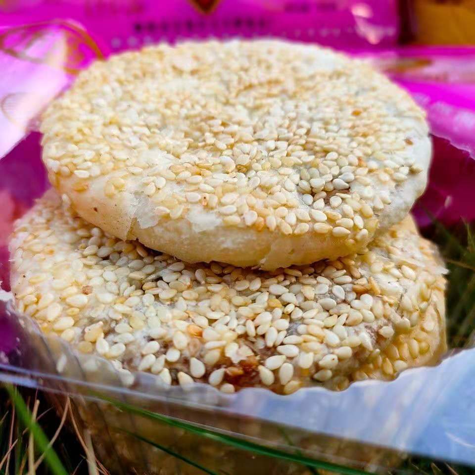 衡阳特产芝麻酥薄月饼石鼓南北特酥月手工桂花馅中秋送礼酥薄月一盒装