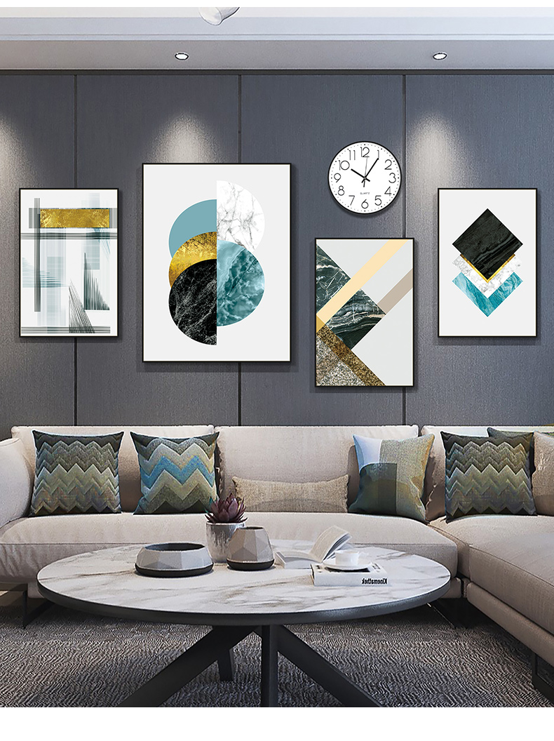 兆族现代简约客厅装饰画沙发背景墙挂画北欧风格墙画轻奢墙面创意壁画