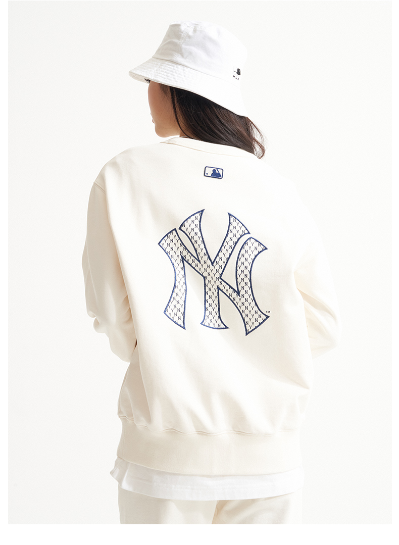 美职棒(mlb)卫衣 mlb 男女套头运动卫衣老花圆领时尚宽松情侣休闲22