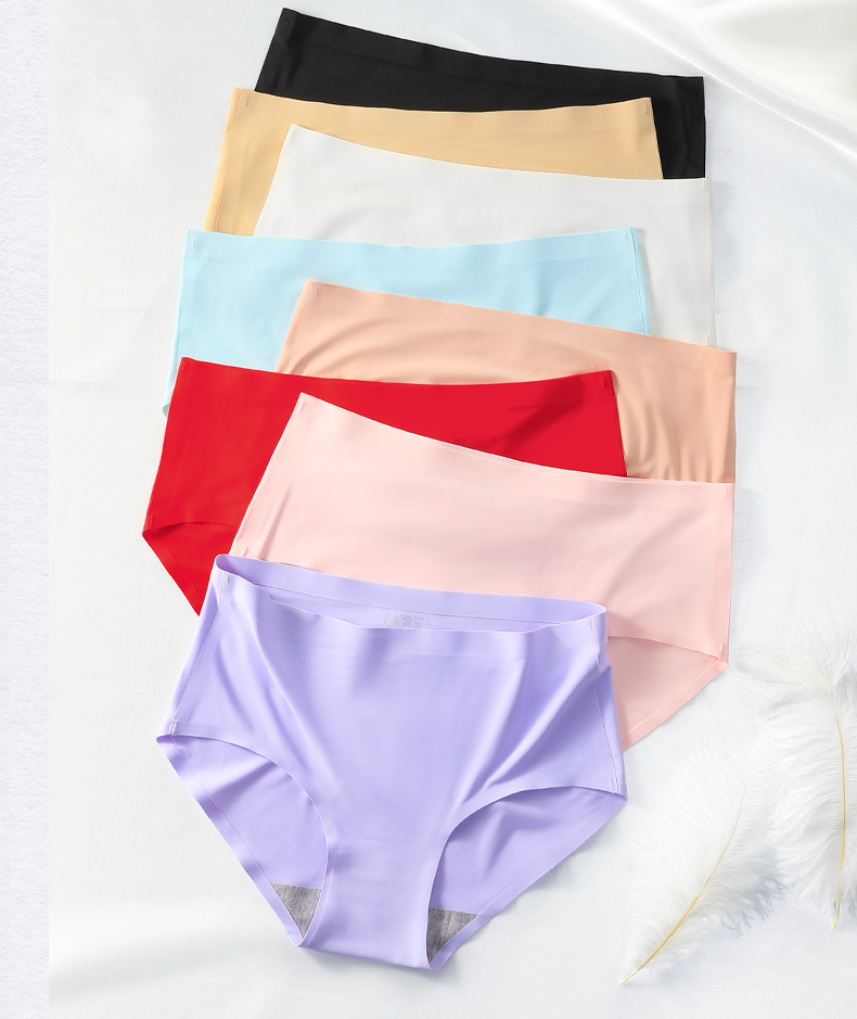 猫人女士内裤女冰丝透气中腰女生三角裤夏季薄款运动无痕短裤头底裤衩