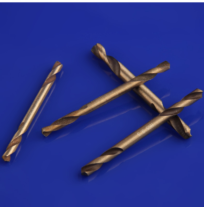 伯爵6542含钴双头麻花钻头高速钢钻头手电钻钻头打不锈钢打孔钻头35mm