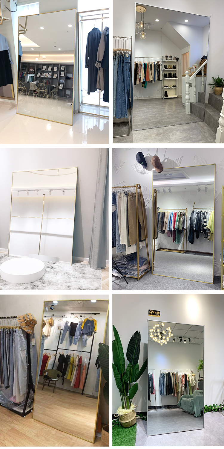 逸家伴侣超白镜服装店专用试衣镜全身落地镜显瘦穿衣镜女卧室网红拍照