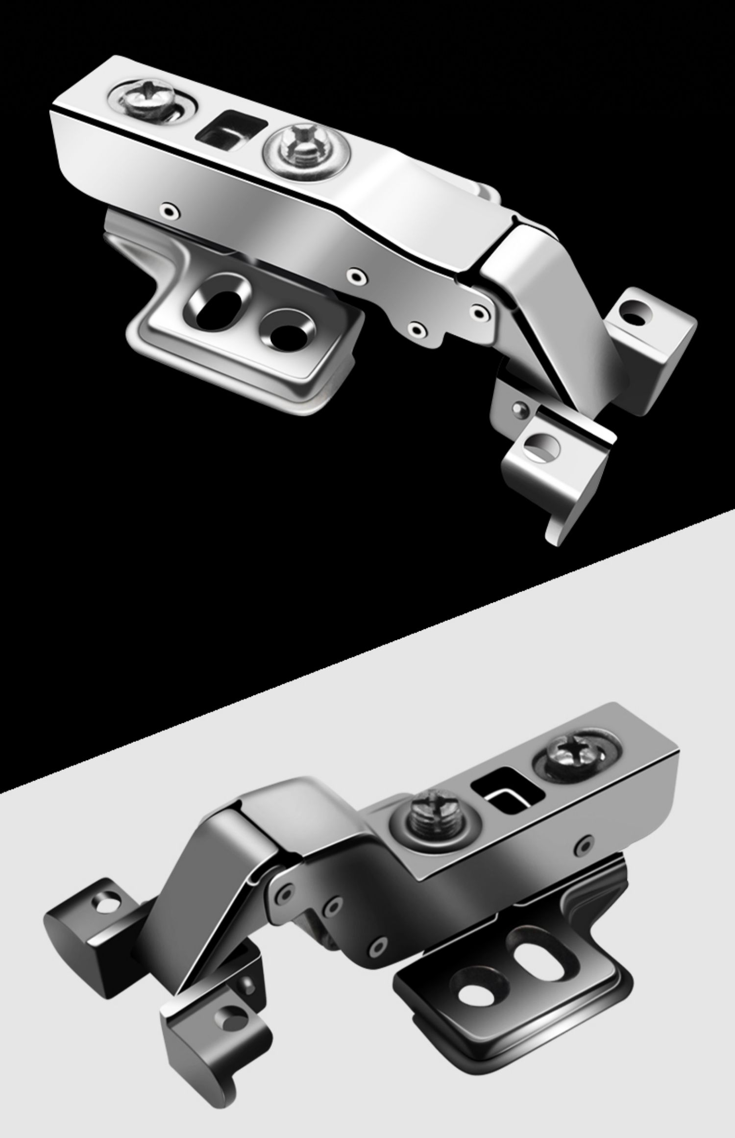 铝框玻璃门铰链阻尼缓冲展示柜书柜橱柜门铝合金飞机合页框门门铰