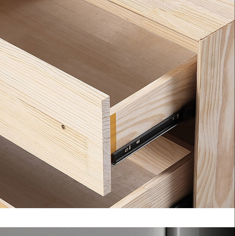 床头柜实木简约纳丽雅现代卧室后现代设计师北欧轻奢皮储物收纳床边柜