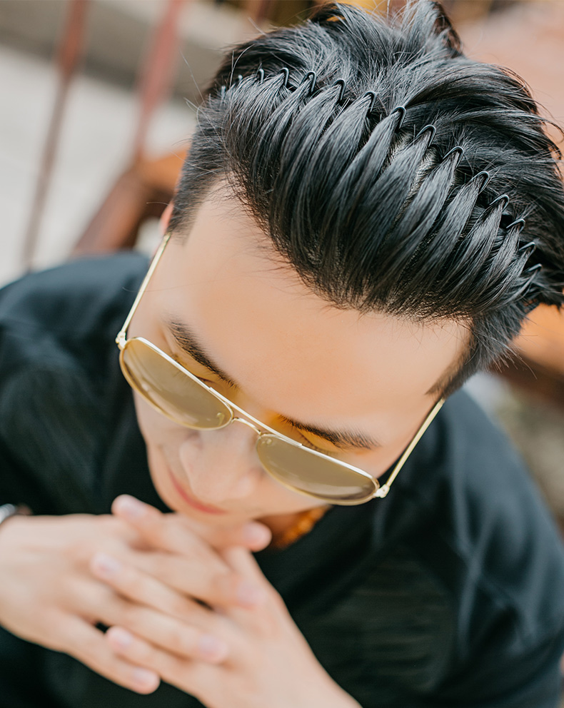 男士发箍韩国潮人背头发捆头饰洗脸发夹女头箍发窟男生隐形束发卡