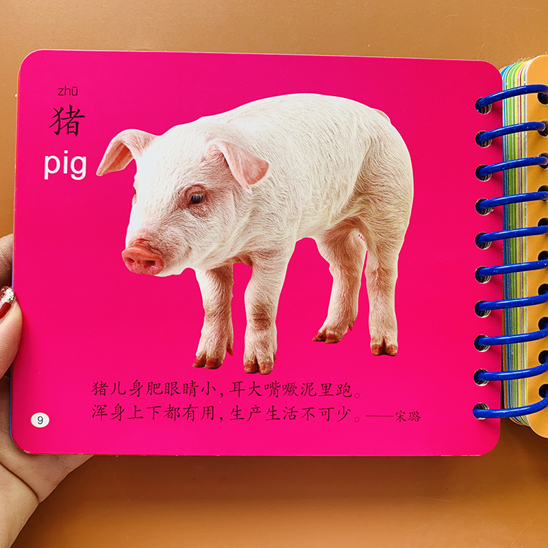 《【诺森正版】可扫码发声宝宝撕不烂动物卡片翻翻书全2册1-2-3岁婴幼