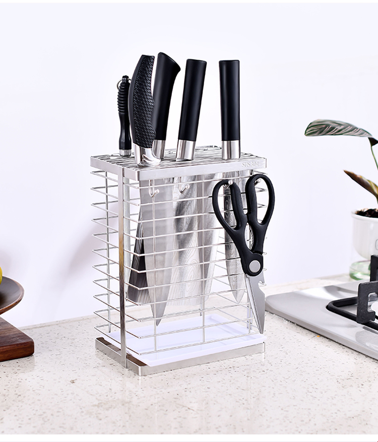 好养道(haoyangdao)厨房小工具 haoyangdao不锈钢刀架菜刀收纳架家用