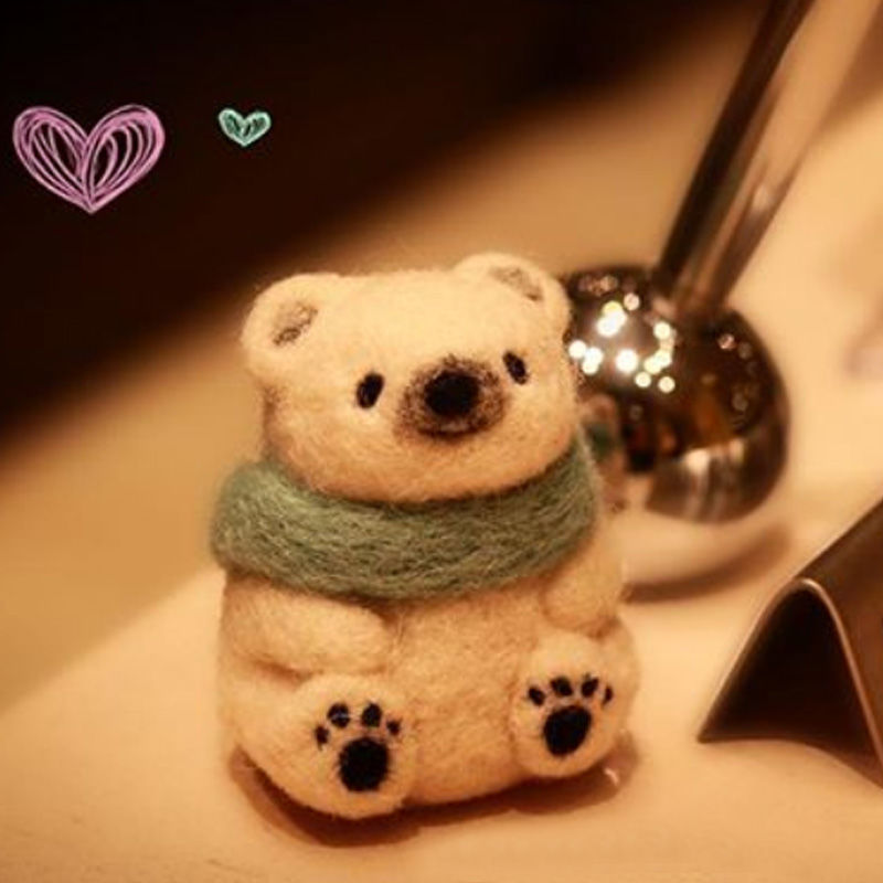 《【围巾小熊】送手机绳 工具 diy材料包手工制作布艺成人初学挂件