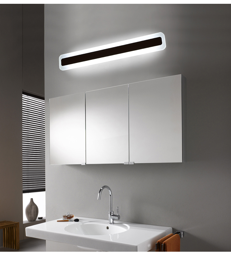 led镜前灯简约现代水雾浴室灯具靓丽壁灯卫生间镜柜灯具2019