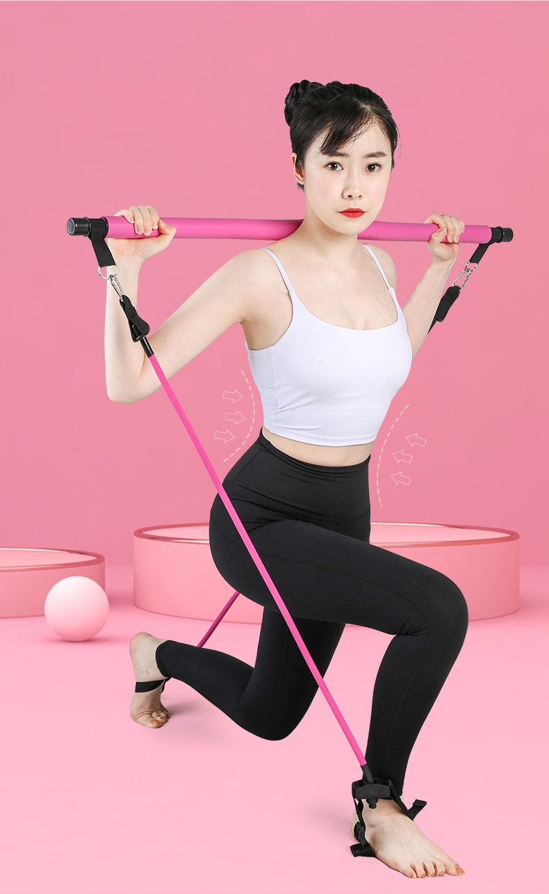 捷英飞joinfit普拉提棒拉力器家用健身棒训练器材拉力绳瑜伽拉伸弹力