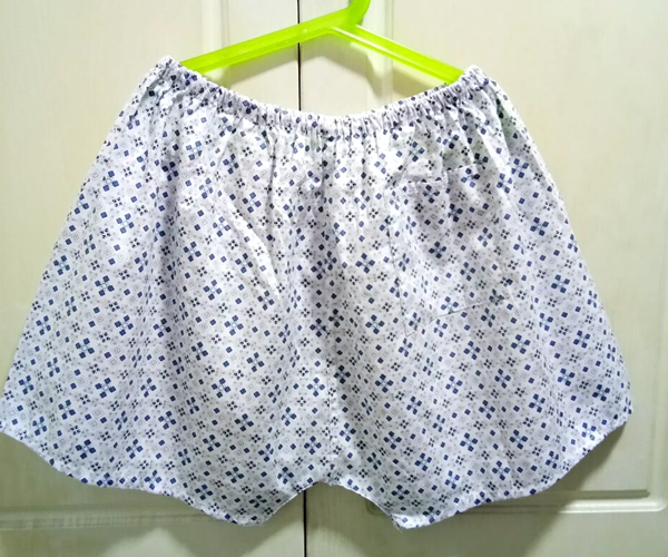 怀旧中老年男士全棉布老式纯棉平脚裤内裤老头裤头四角短裤简约 图片1