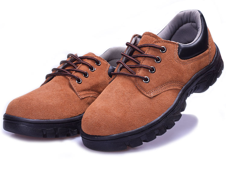 简畅(jianchang)男士休闲鞋601020437362 牛皮劳保鞋男透气钢包头防砸