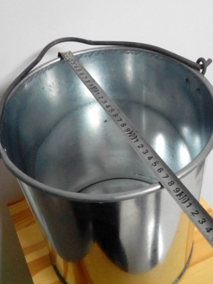 加厚铁皮水桶铁桶白铁皮桶水桶浇花桶洗车桶园艺桶提水桶大号水筲