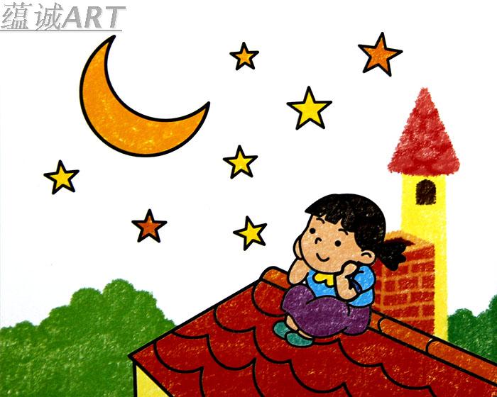 牌月亮船油画棒48色学生绘画优质蜡笔安全环保荧光油画棒