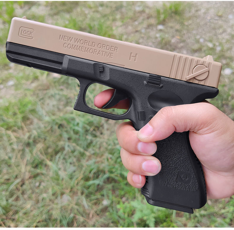 【品牌直营】玩具格洛克g18水弹手m1911手动经 格洛克-g18手枪(沙色)