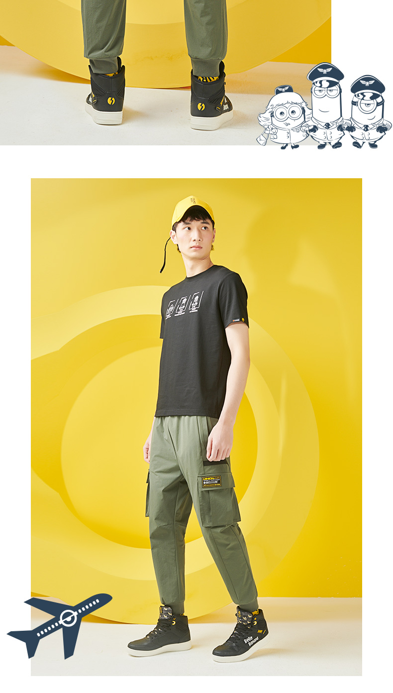 361°运动长裤 小黄人联名袁昊同款|361运动裤男夏季新款潮长裤轻薄