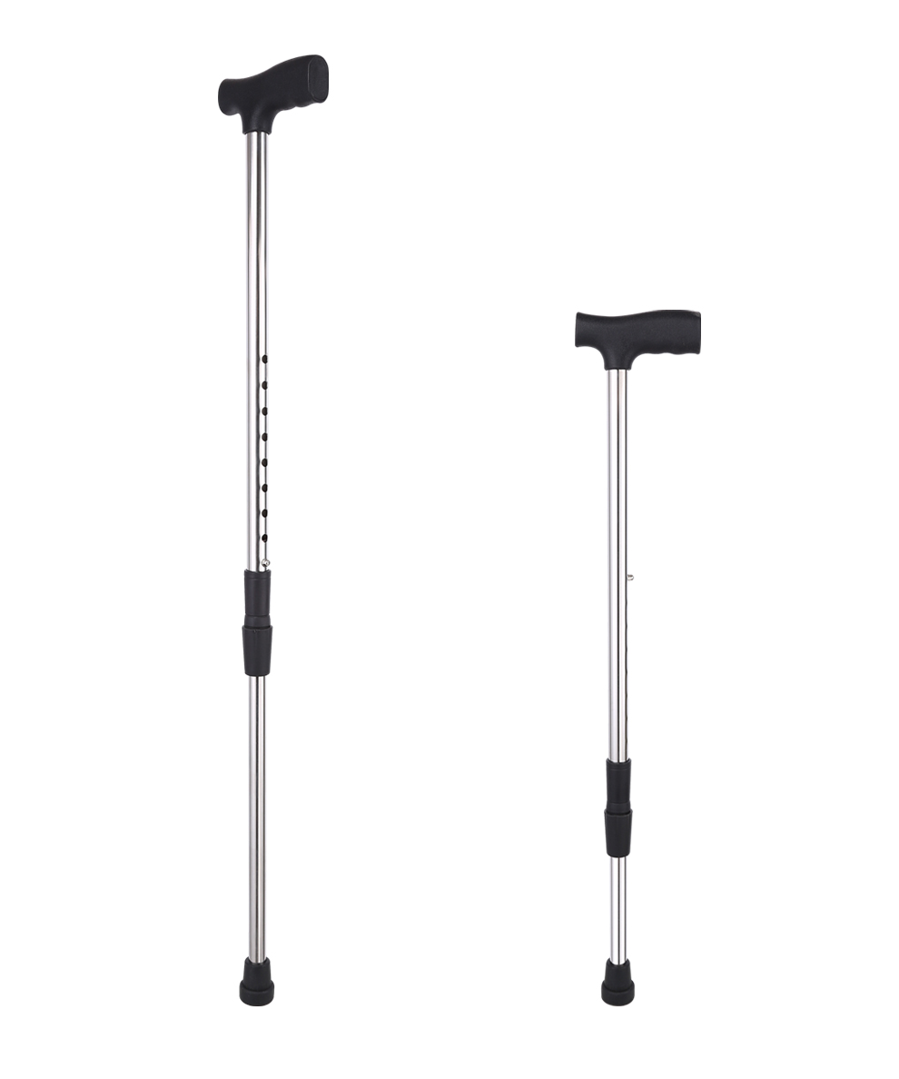 老人不锈钢拐杖安稳老年拐棍伸缩防滑超轻手杖捌杖高度可调节拐棍