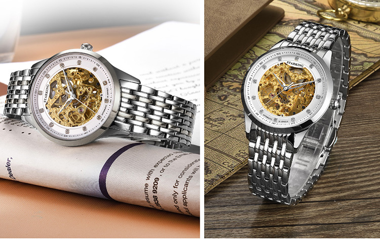 星皇(starking)机械表am0188/al0188 星皇(starking)女士男士时尚休闲