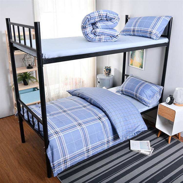 学生宿舍全棉纯棉被套床单三件套单人被罩床上用品学校高低床