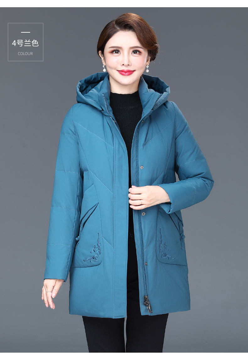 恒源祥女士羽绒服 恒源祥羽绒服女中长款2020冬季新款宽松加厚女装大