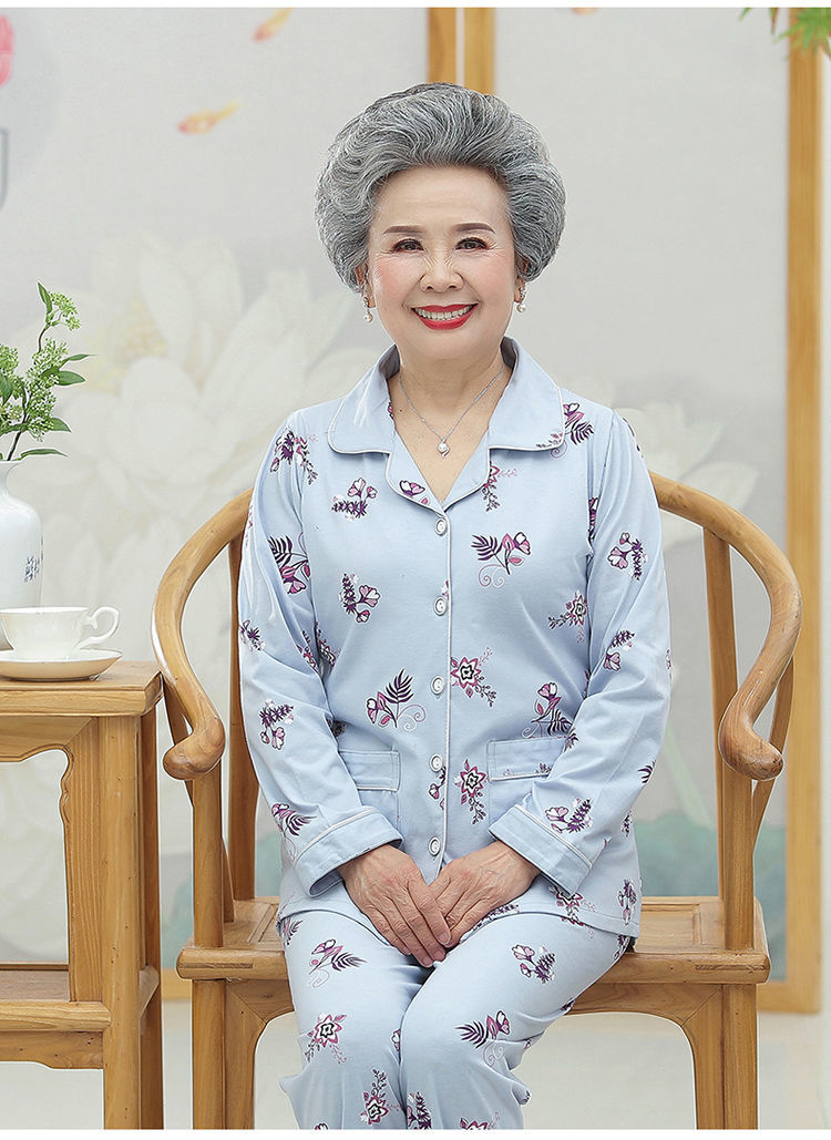 古威四超(guweisicao)家居服/睡衣 中老年女装妈妈装全棉睡衣奶奶装