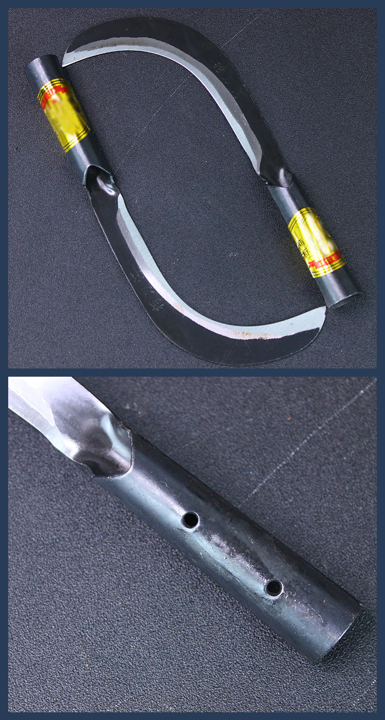 jing ping家用割草镰刀锋利割草刀钓鱼割水草刀收割小麦子割轮胎皮割