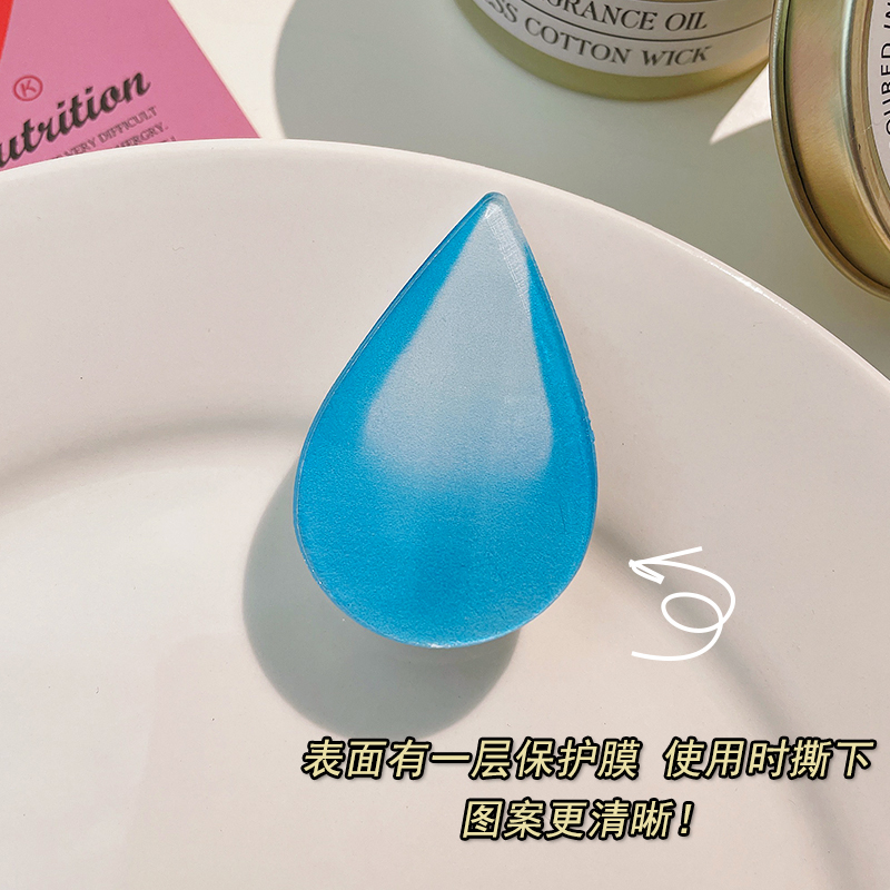 流汗emoji大无语小发夹可爱水滴刘海夹子网红汗滴发卡头饰发饰品