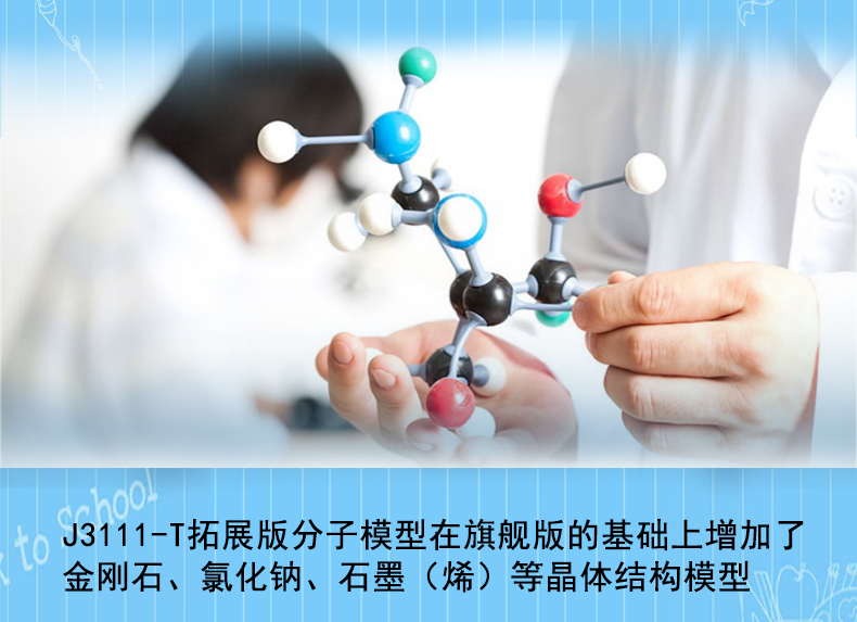 化學分子結構模型高中有機化學實驗器材球棍比例初中演示j3111t