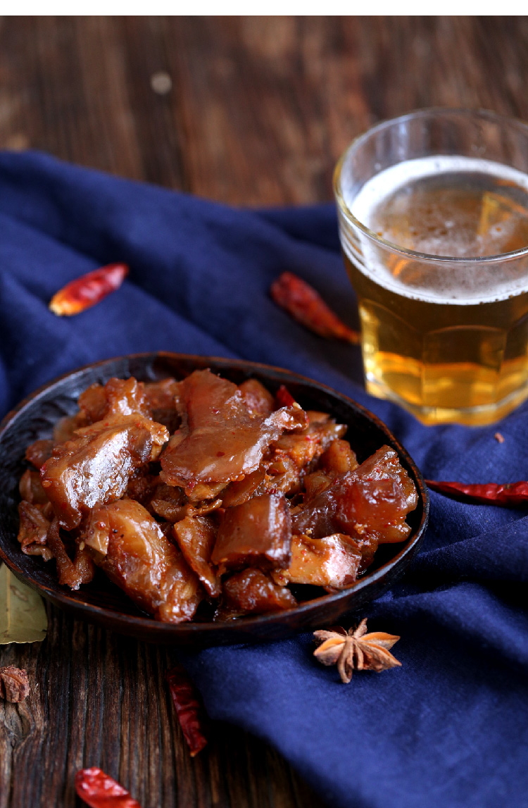 食味的初相 香辣味牛板筋135g 酱爆牛蹄筋办公室零食小包装牛蹄筋