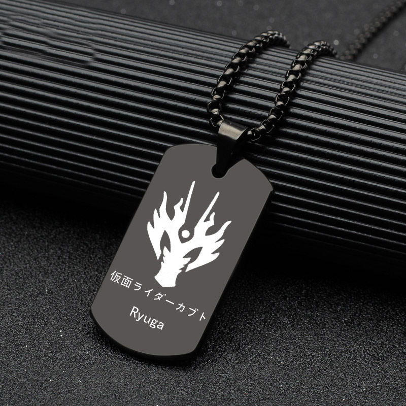假面骑士项链build龙骑龙牙时王项链吊坠男学生周边挂链 agit