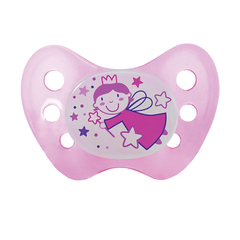 dentistar夜光安抚奶嘴德国进口柔软硅质拒绝畸形无环静音614个月宝宝