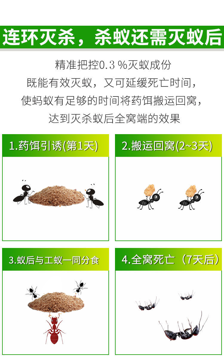 绿叶(GREEN LEAF)驱蚊驱虫绿叶蚂蚁药杀虫灭蚁饵剂除杀蚂蚁杀虫剂家用 