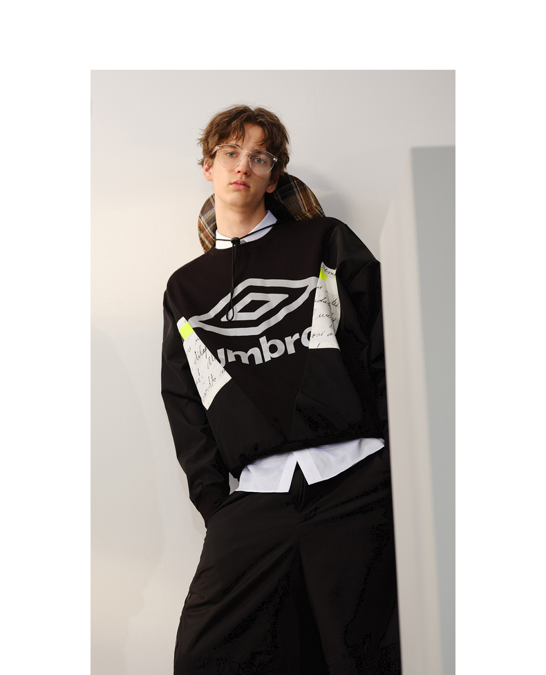 5折券后参考价:134】gxg x umbro茵宝联名商场同款秋新款潮黑色印花套