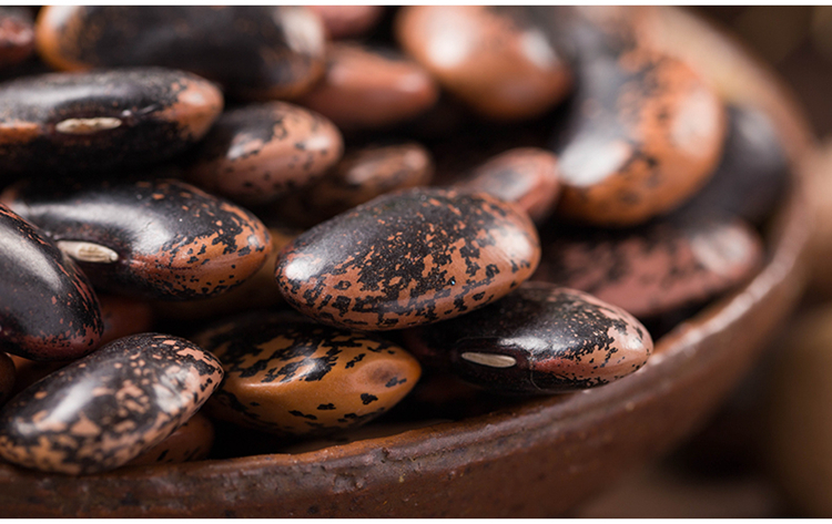 呆呆菇娘 牛眼豆500g 黑芸豆大黑花芸豆大腰豆饭豆紫芸豆大芸豆五谷