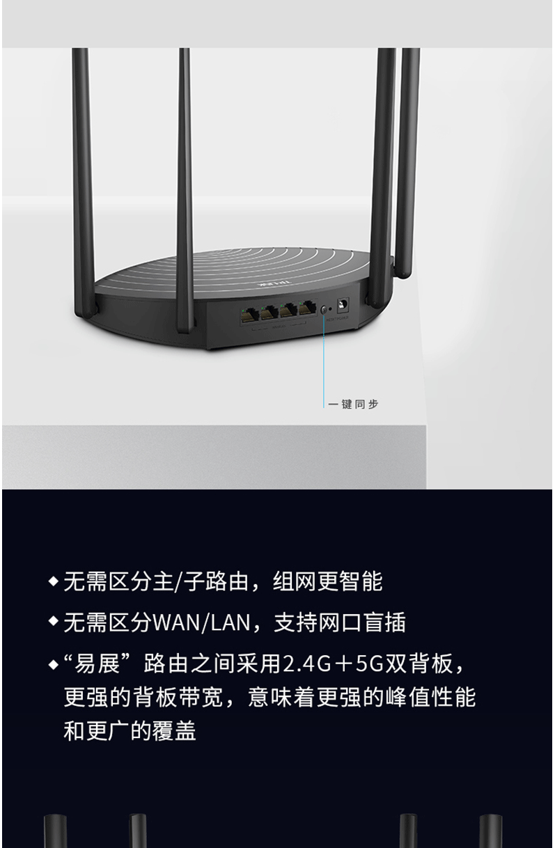 tplinktlwdr5660千兆易展版ac1200m双频千兆高速家用mesh分布式无线