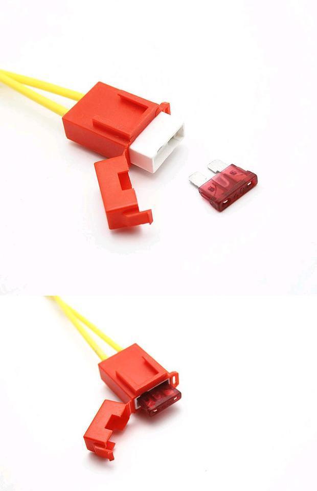 陶瓷保险盒套含保险片电动车摩托车保险片保险管保险丝座插片式保险盒