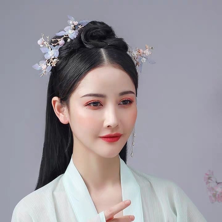 汉服配饰品发簪子古装头饰女发饰古风发梳流苏发钗仙气女套装步摇 x