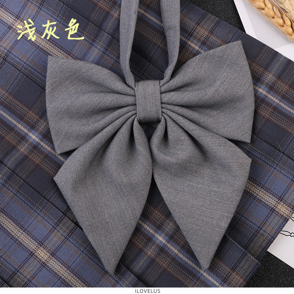 newlake纯色基础款平角羽根双层jk领结领花日系百搭小物制服衬衫领带