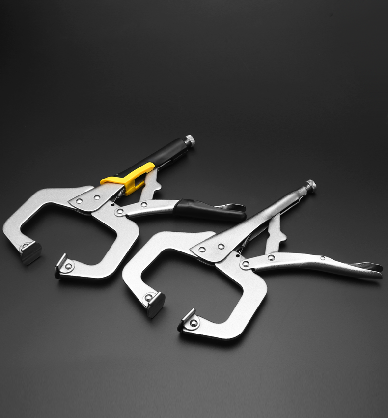 敬平大力钳多功能焊接木工固定钳万用c型工业级压力钳10"手动加力钳子