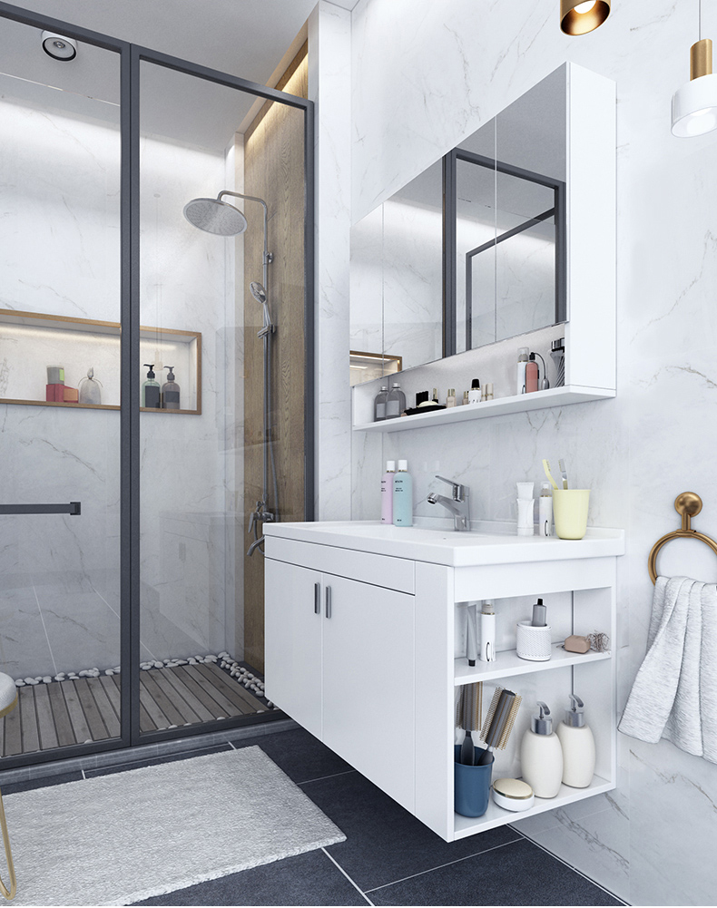 卫浴洗手盆浴室柜抽水马桶家用淋浴花洒组合卫生间130882