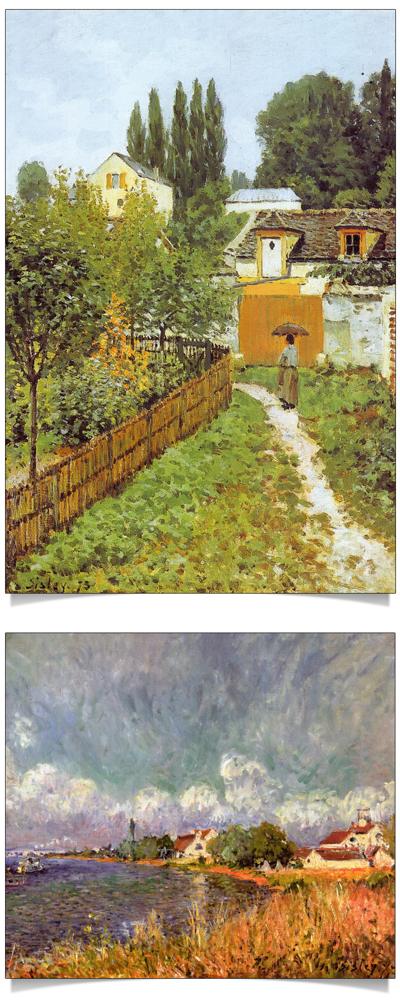 【诺森正版】【8开143页】西斯莱作品赏析 世界著名美术馆馆藏拥抱