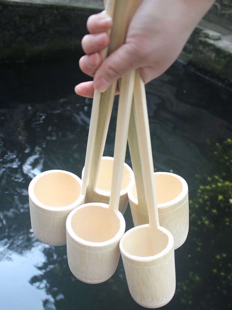 天然无油漆竹制打酒提子打酒器酒提勺酒提子酒吊子盛酒器酒具半斤