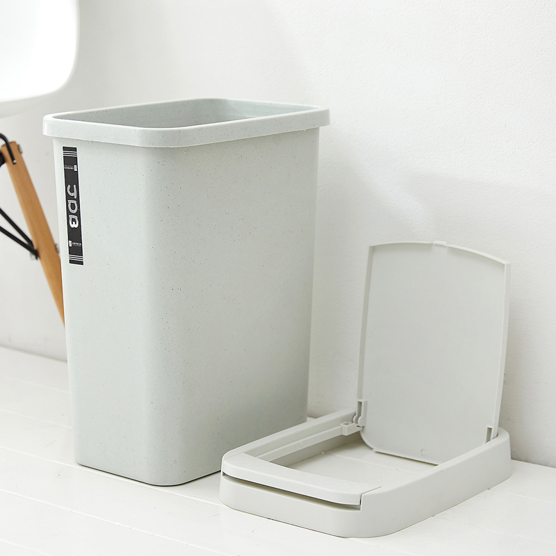 家用客厅卧室卫生间厨房办公室大号弹盖创意垃圾桶纸篓