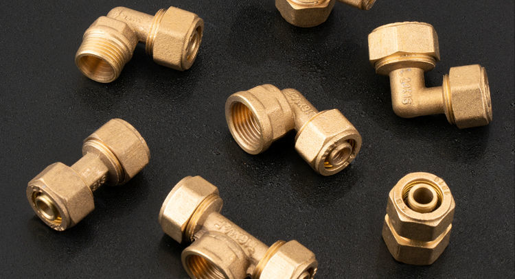 4分铝塑管接头1216太阳能管热水器管件内丝外丝直接变径三通配件铝塑