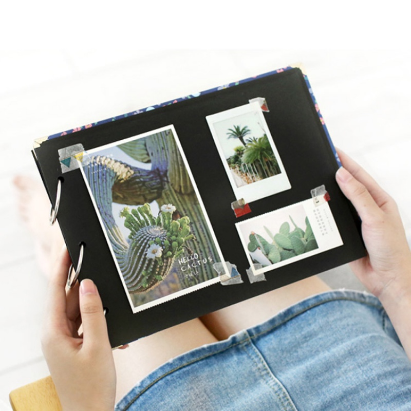 超级新品 10寸黑卡纸diy相册 创意涂鸦绘画册绘本宝宝儿童成长手册